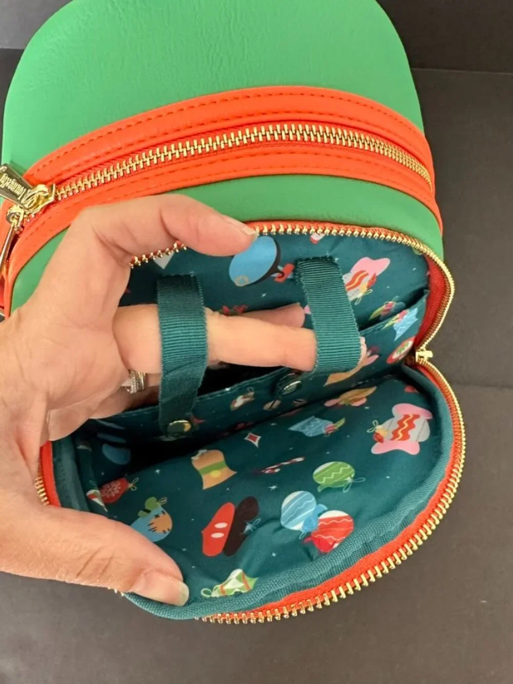Disney Parks X Loungefly 2023 Classic Christmas Glow In Dark Holiday Backpack